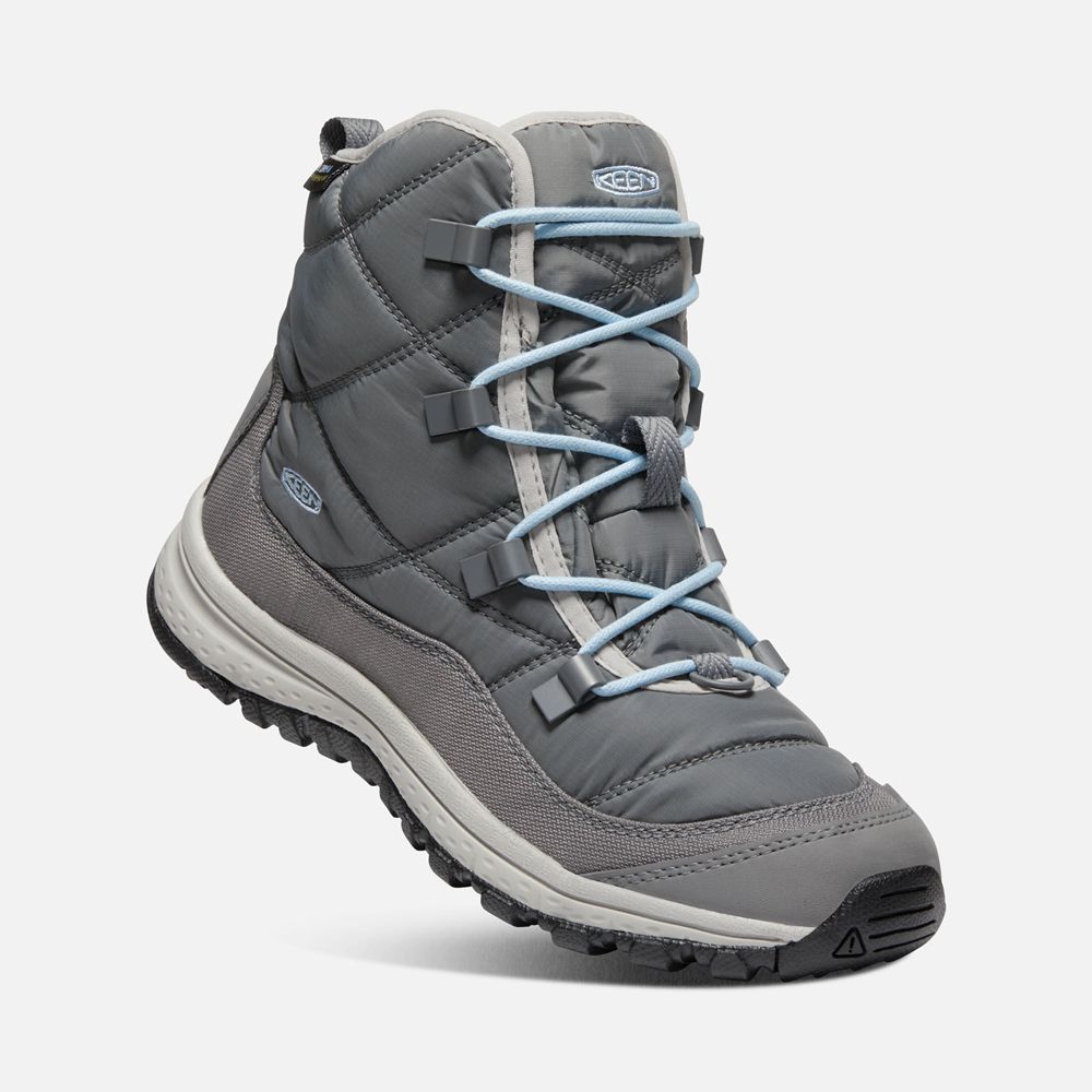 Keen Laarzen Dames Grijs - Terradora Ankle Waterproof - 27034-EHWK